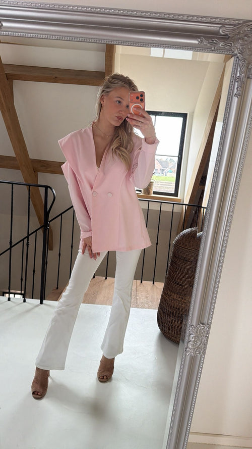 Blazer with open schouder