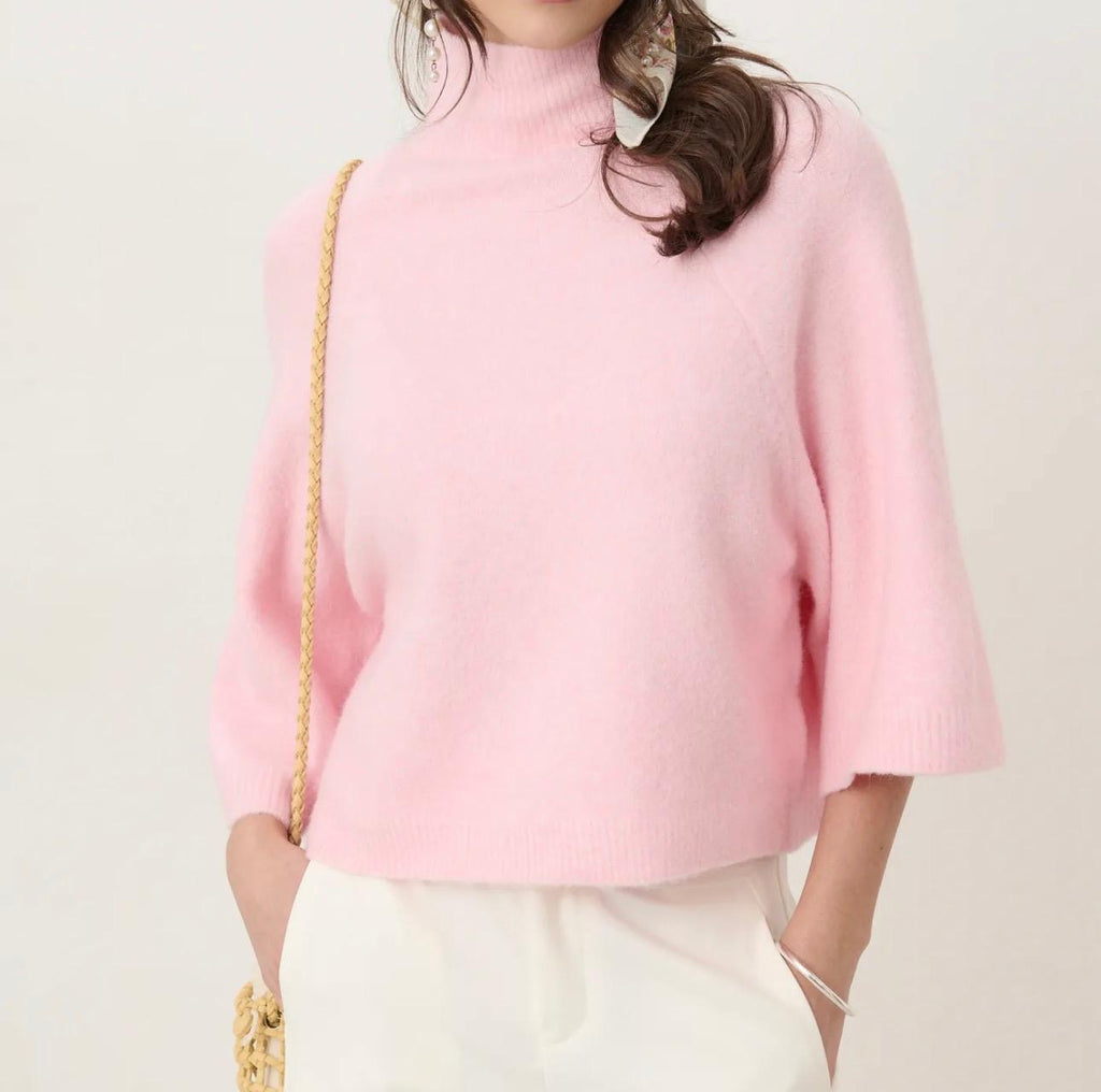Katrien pink spring sweater