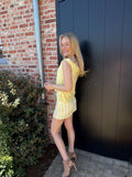 Striped skirt in yellow