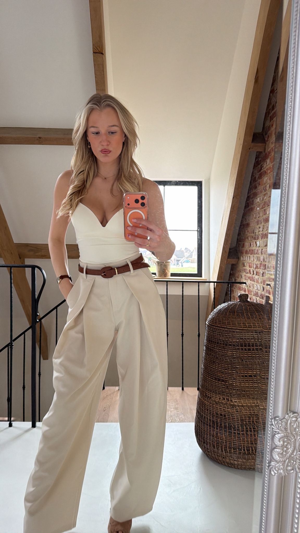 String sweetheart neckline bodysuit