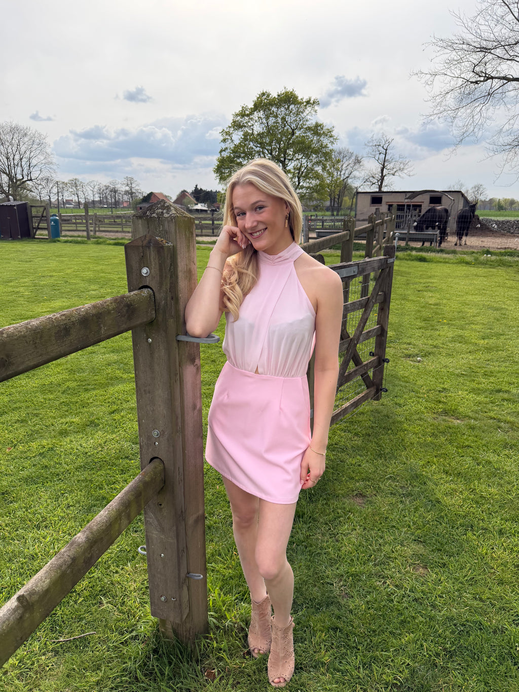 Dress With open bag