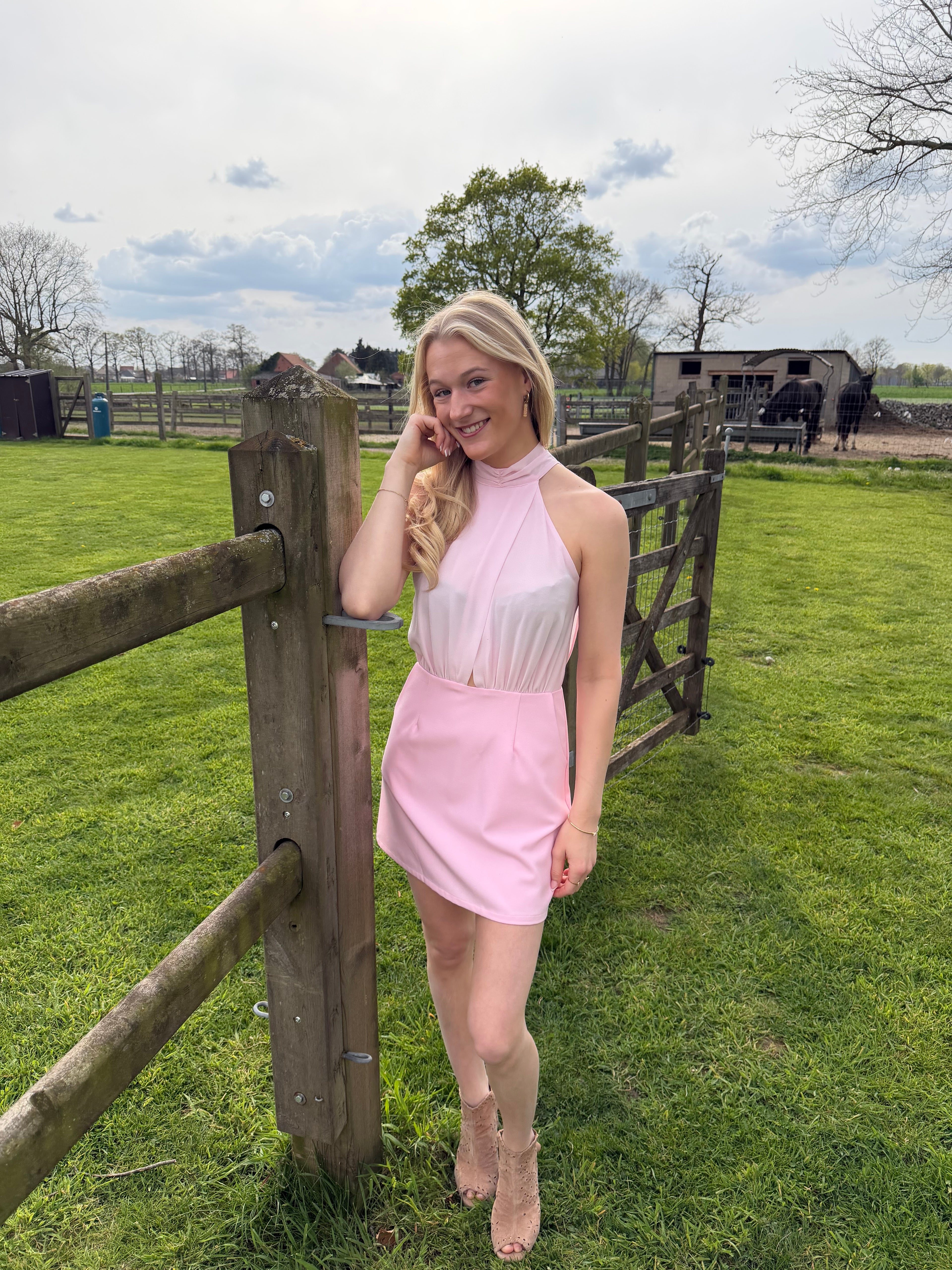 Dress With open bag