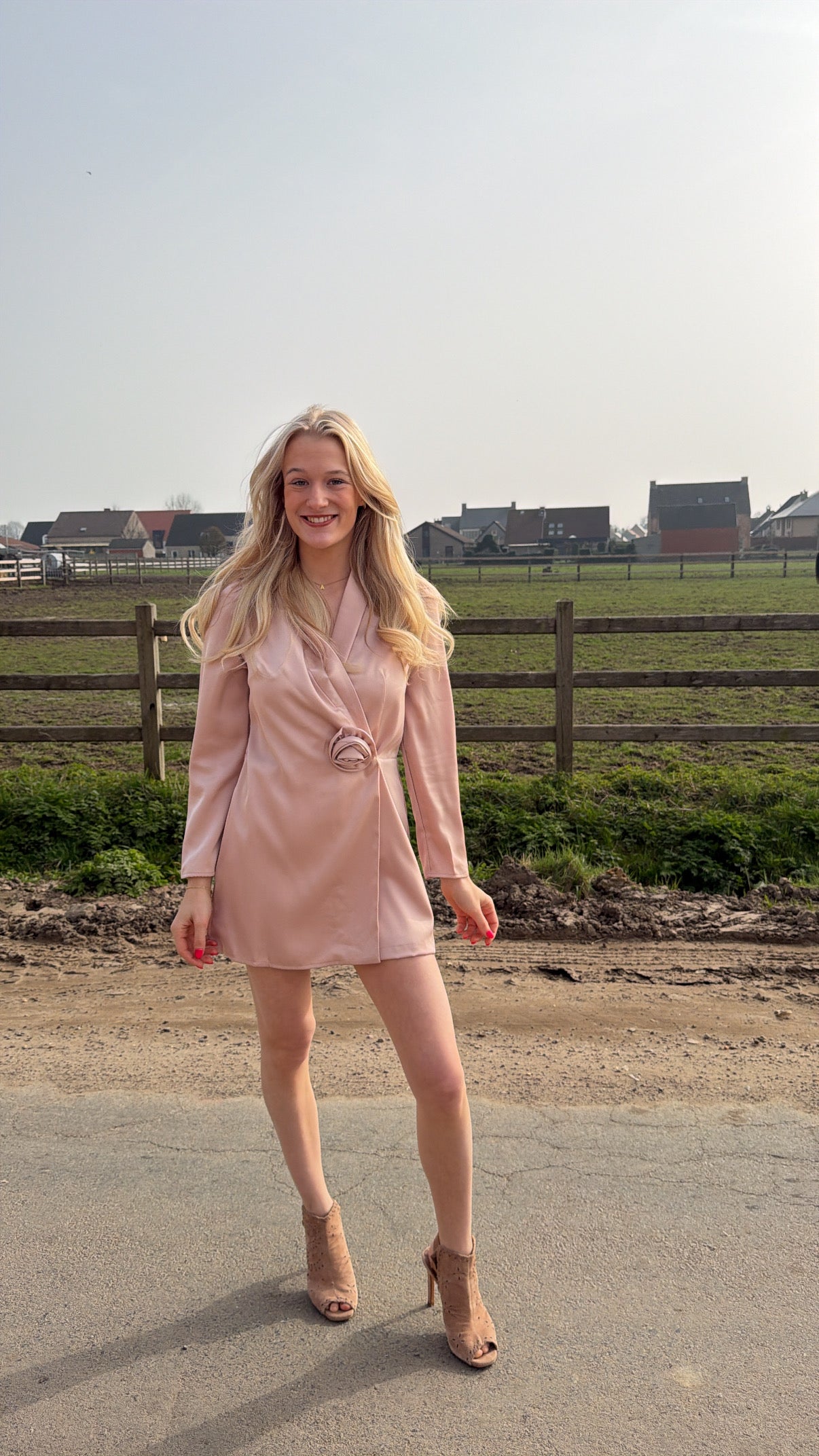 Dress/Shorts in old rose Playsuit