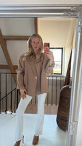Camel oversized blazer