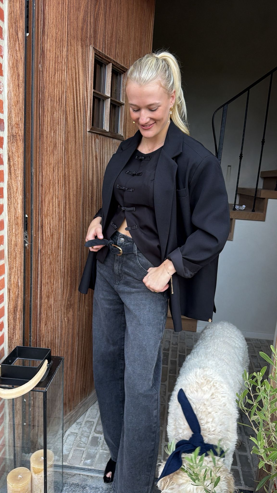 Black oversized blazer