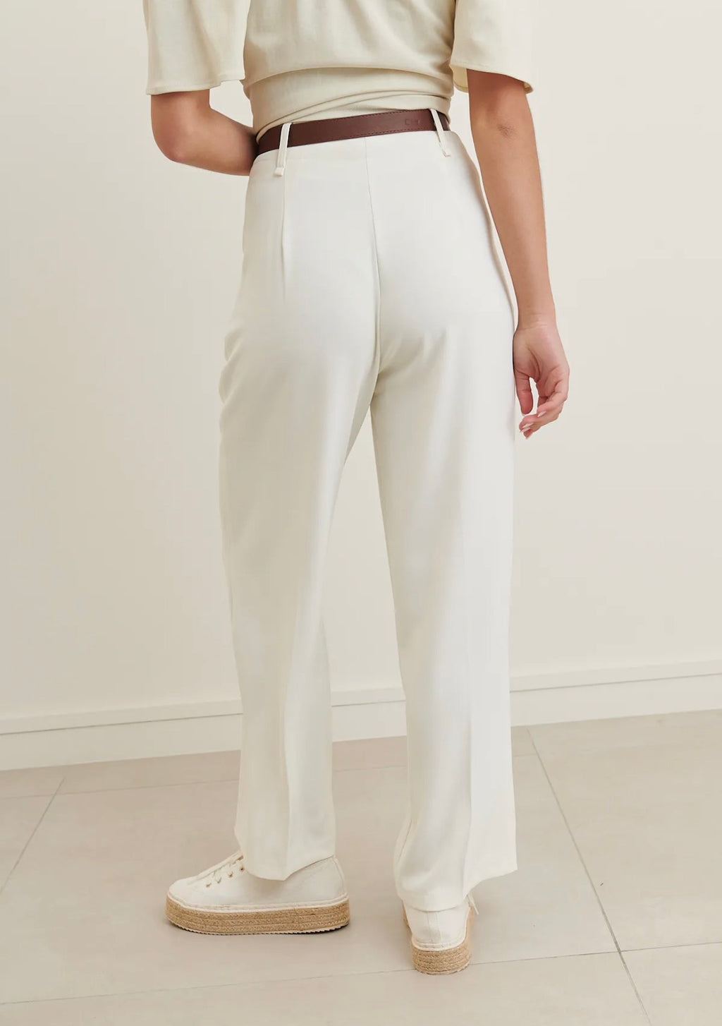 White pantalon Jerry
