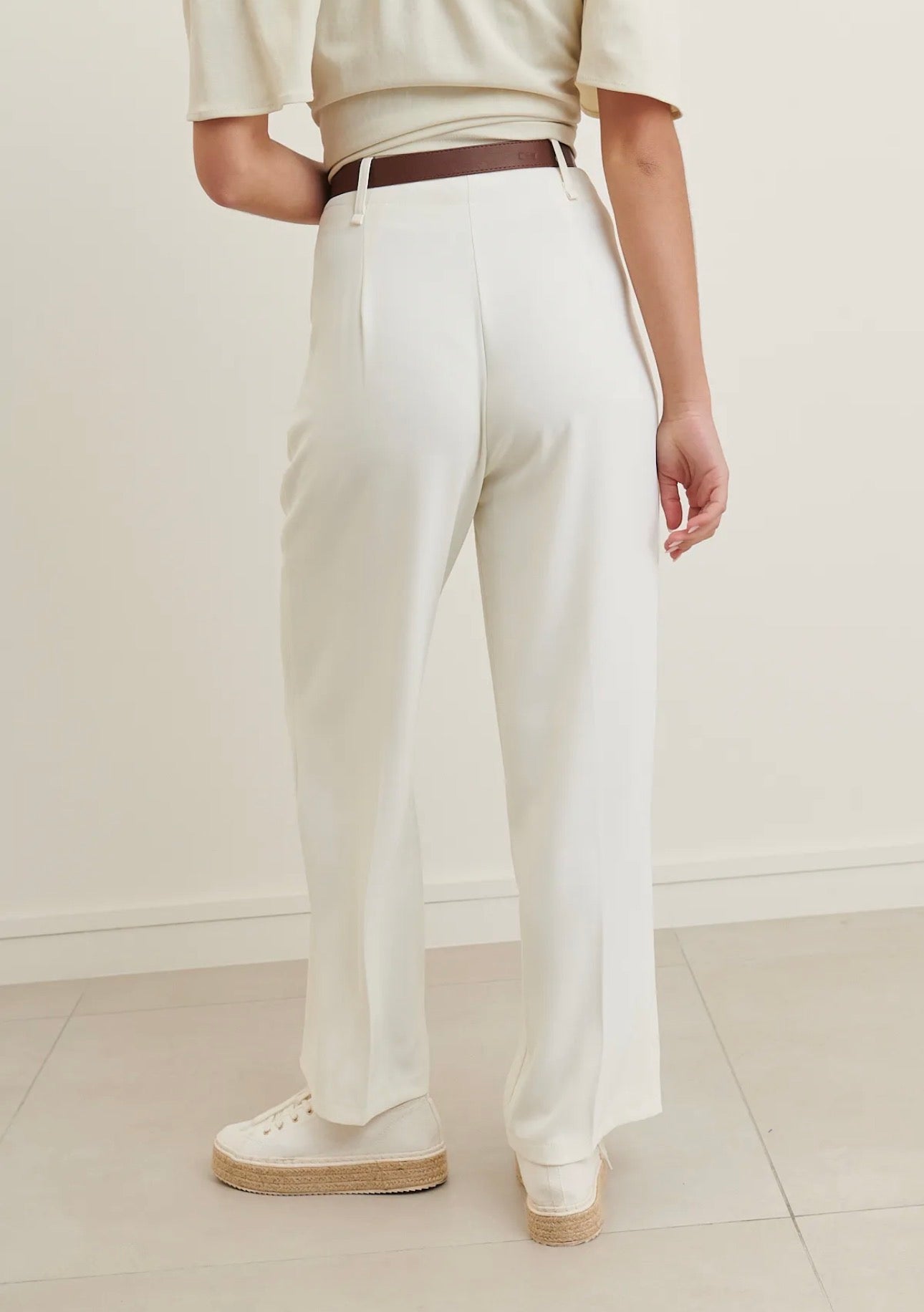 White pantalon Jerry