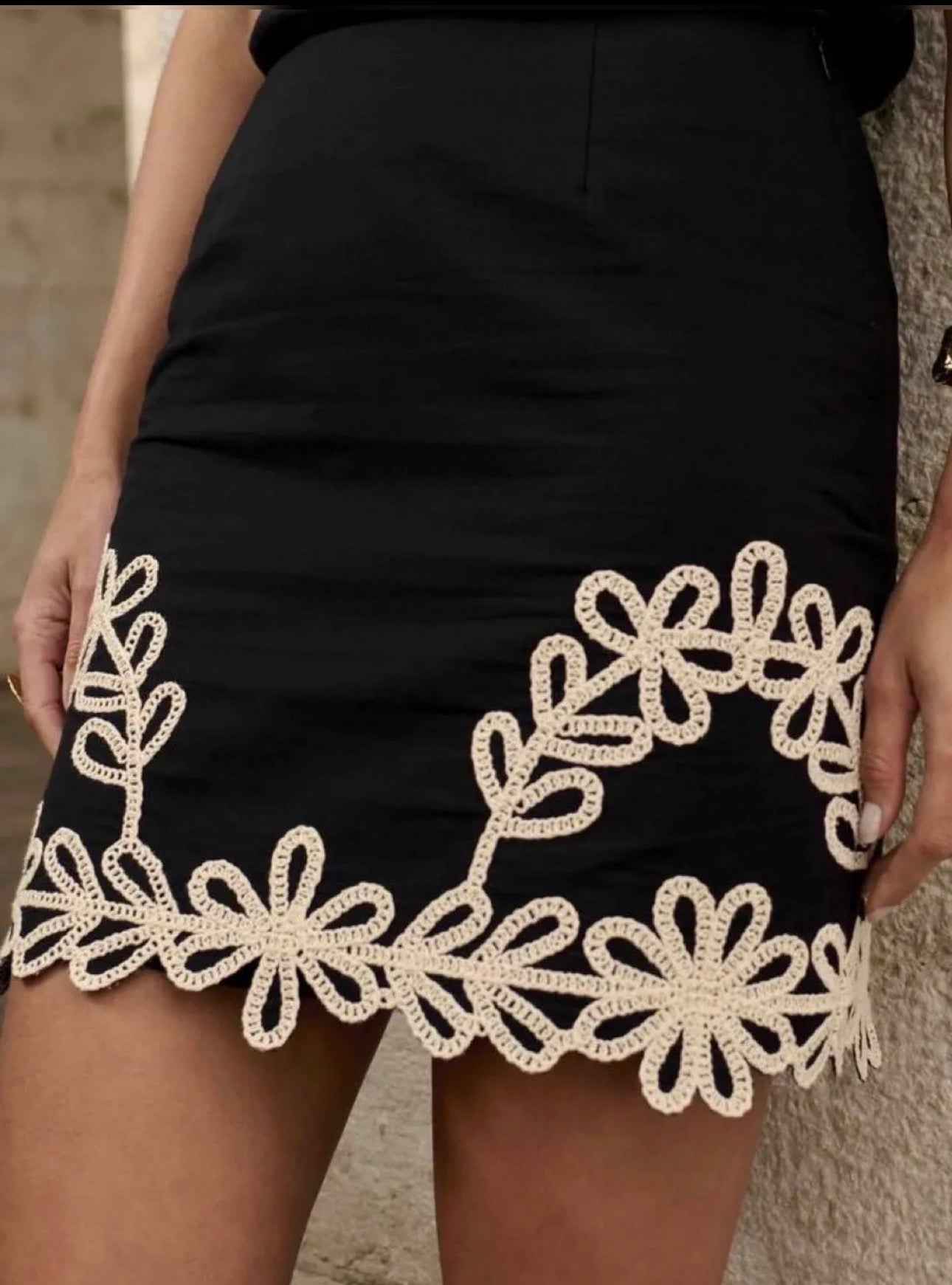 Skirt with lace Donny