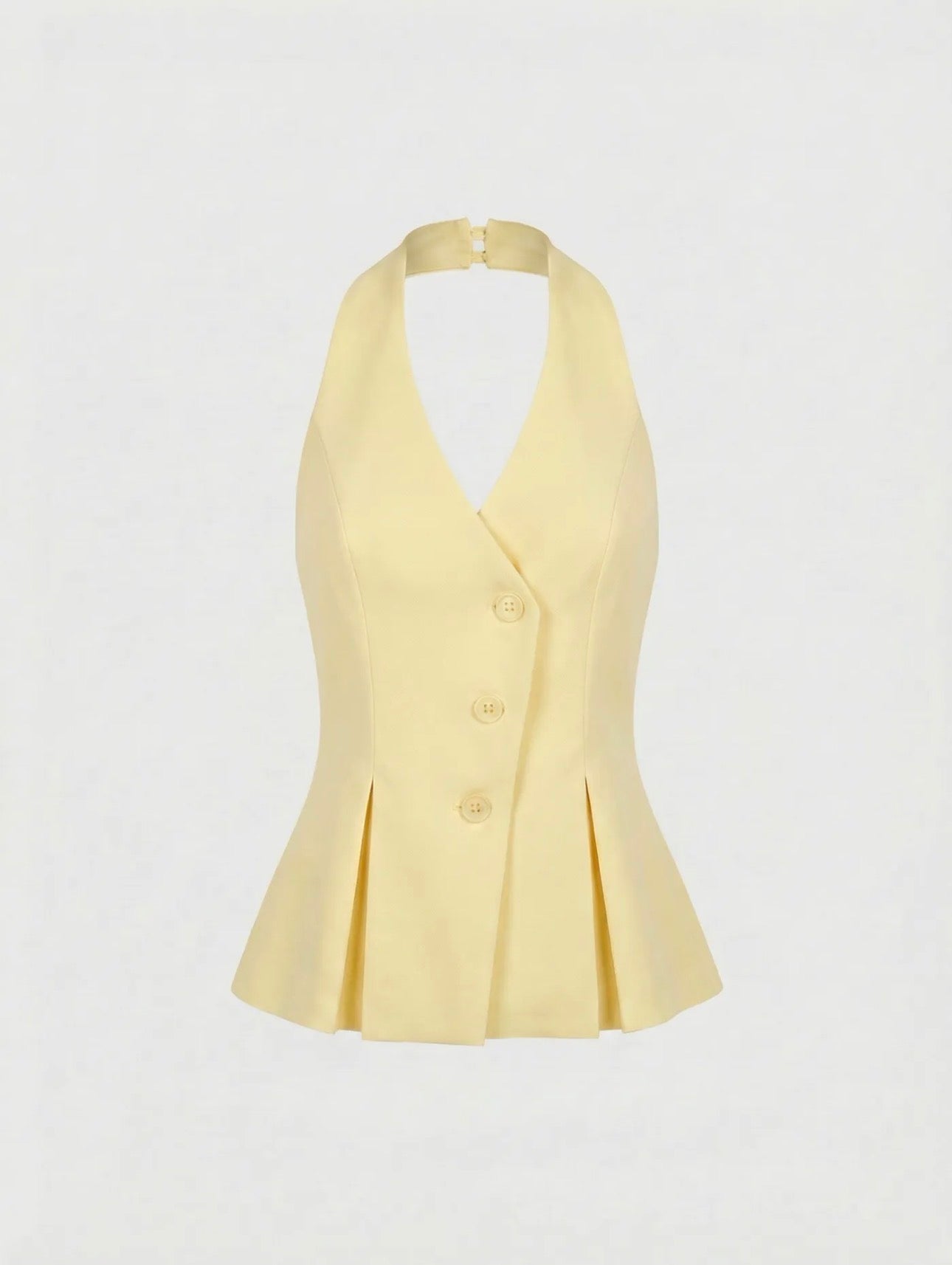 Yellow halter top