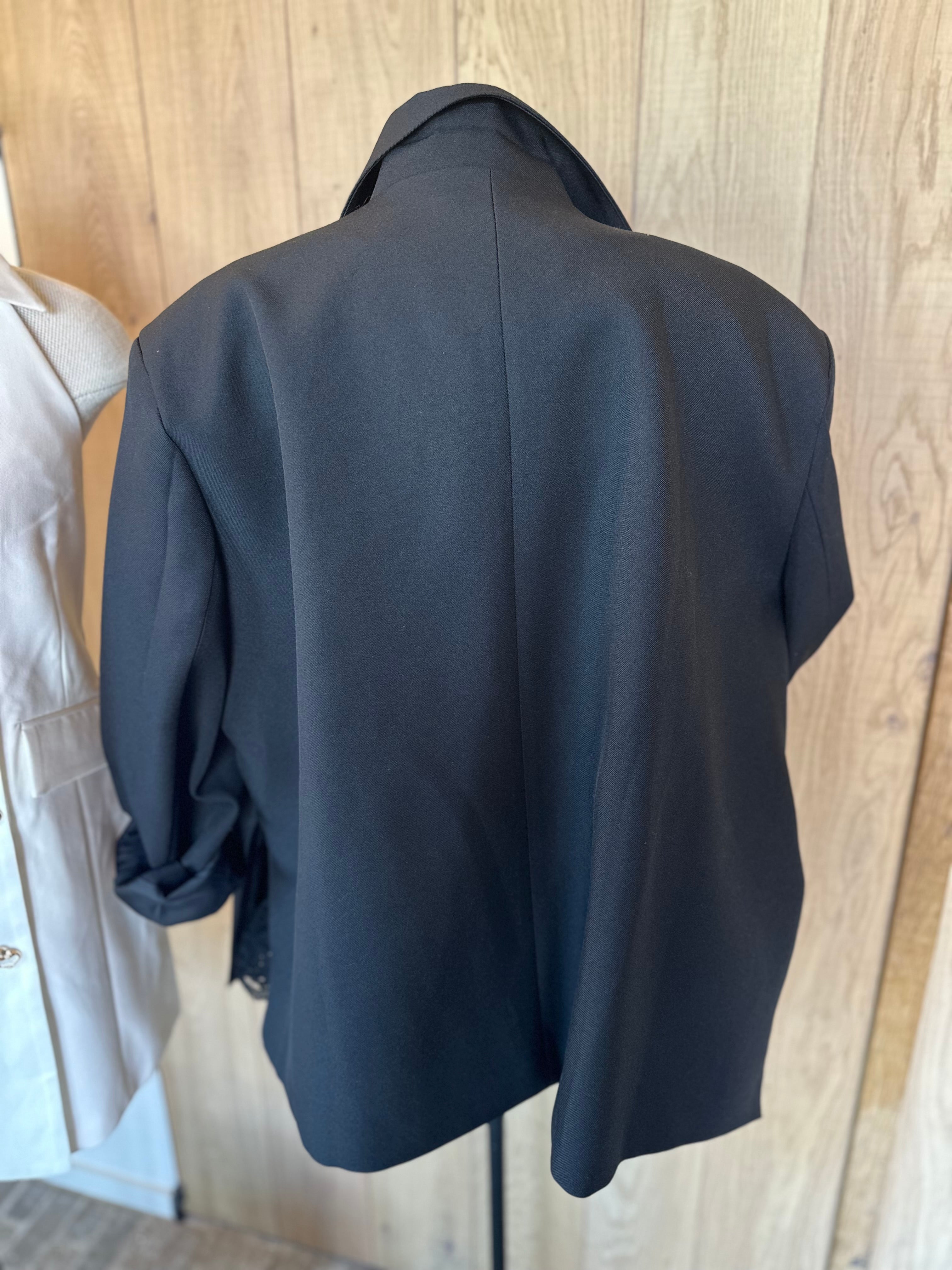 Black oversized blazer