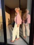 Katrien pink spring sweater