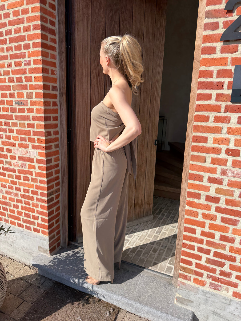 Mid waist wrap pand