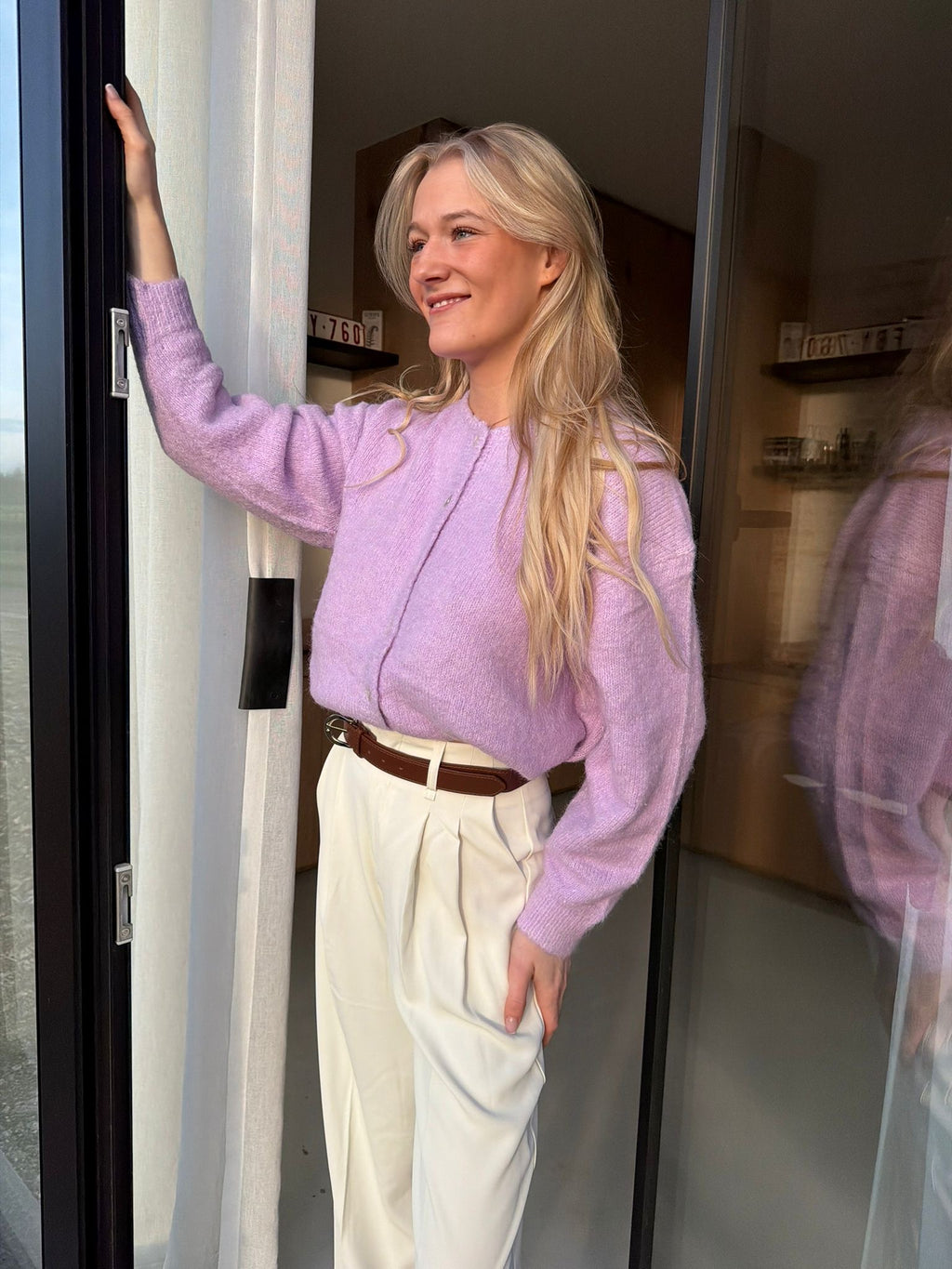 Softy cardigan lila